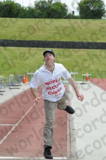 Spitting a champagne cork into the Guinness World Records